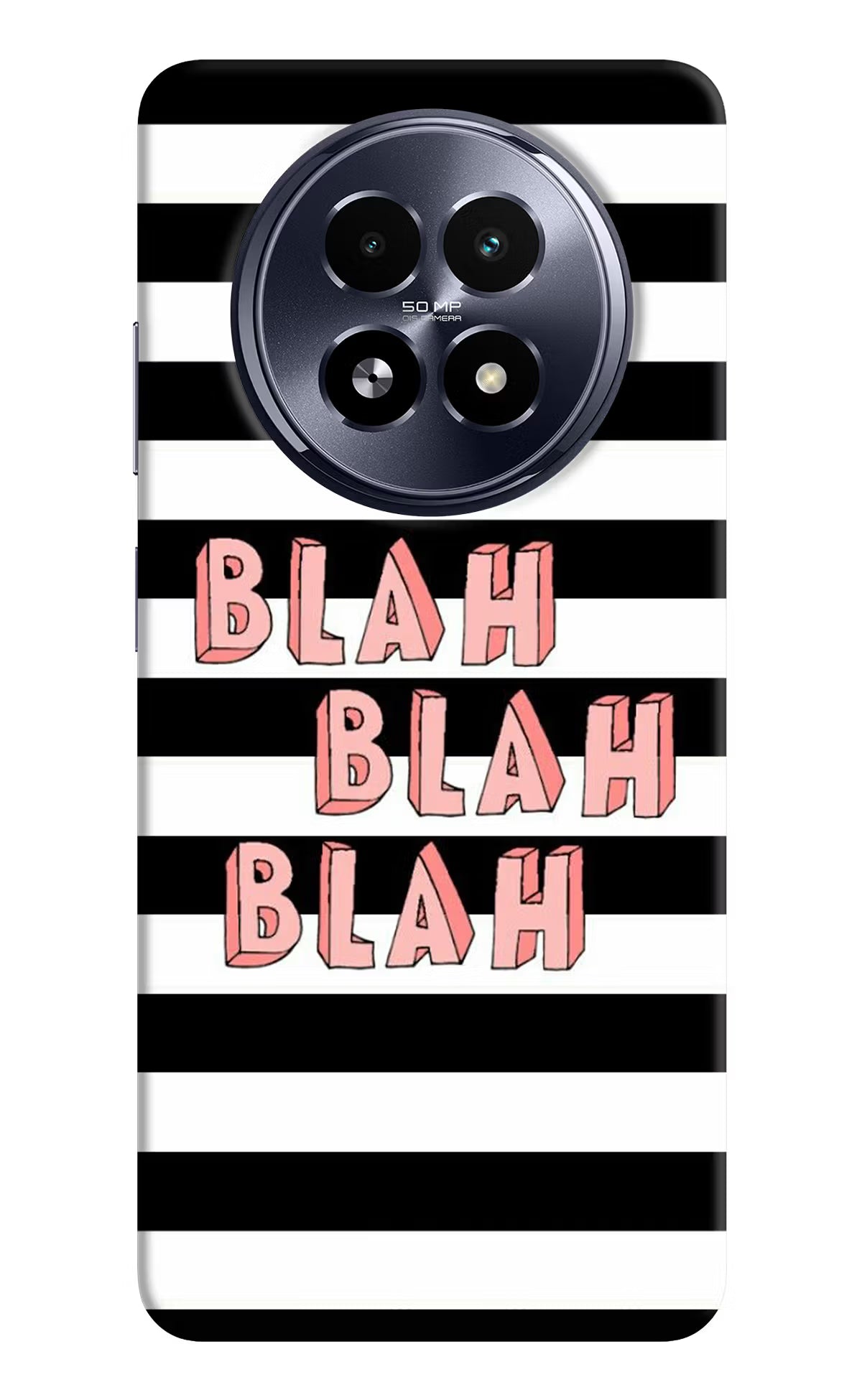 Blah Blah Blah Realme 13 5G Hard Case Back Cover by Casekaro