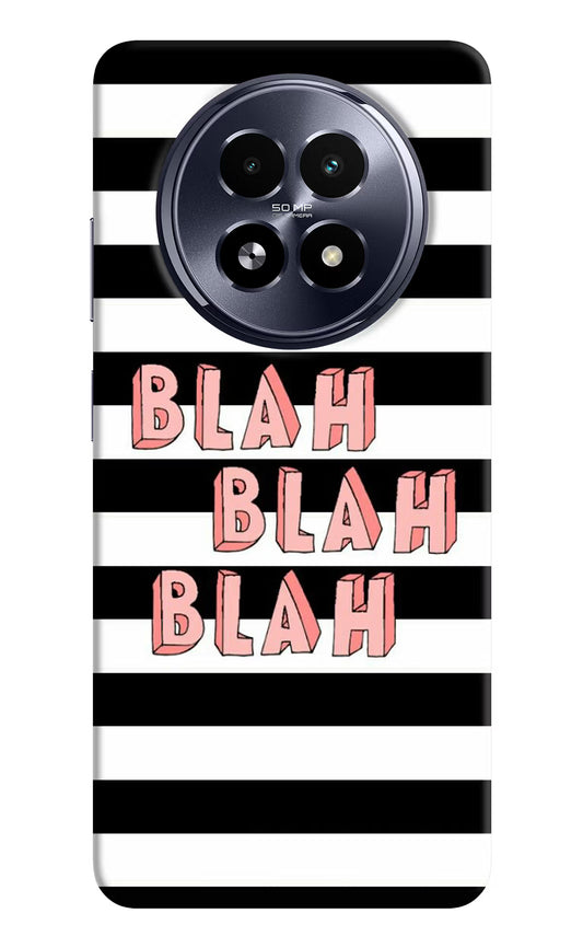 Blah Blah Blah Realme 13 5G Hard Case Back Cover by Casekaro