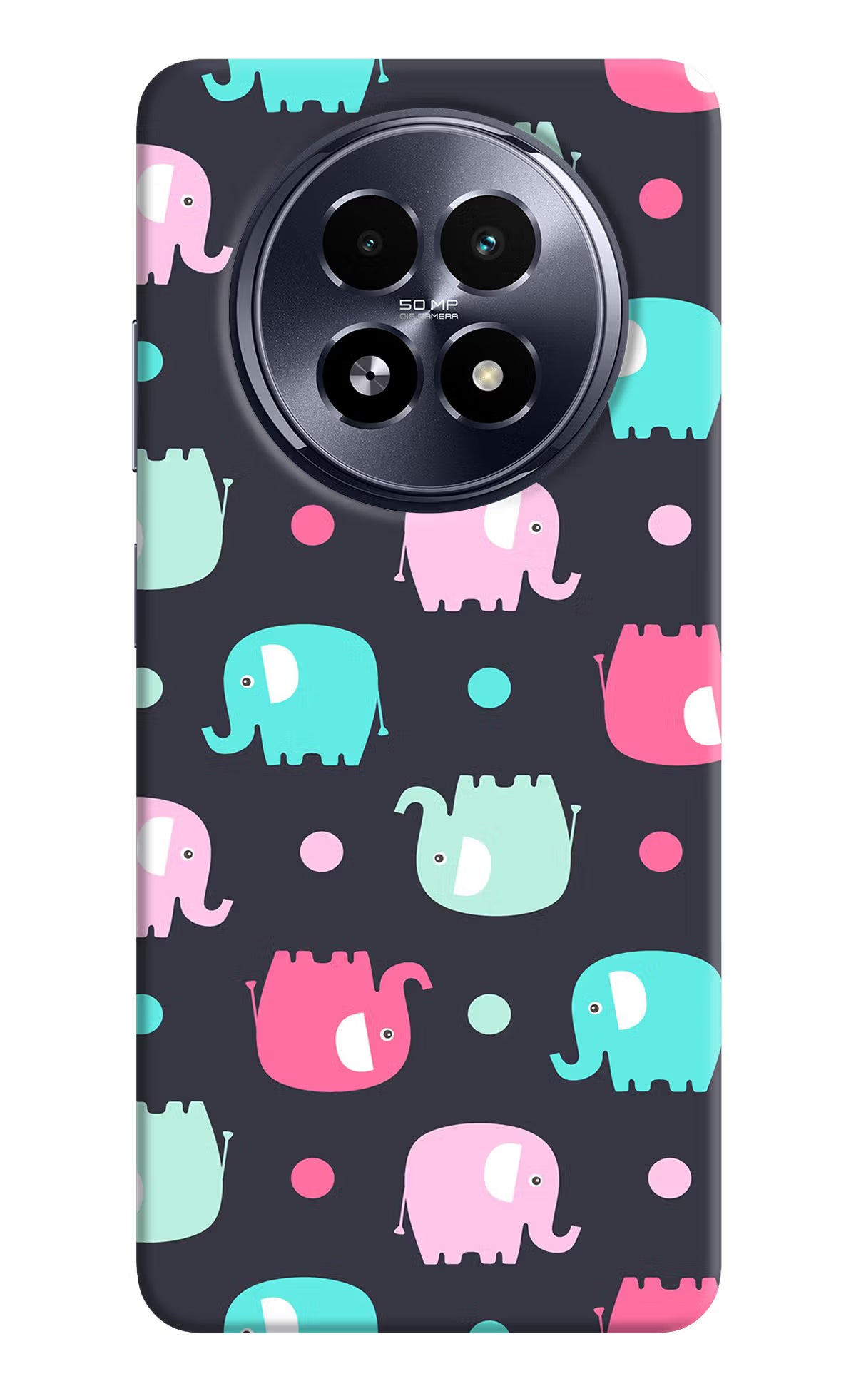 Elephants Realme 13 5G Hard Case Back Cover by Casekaro