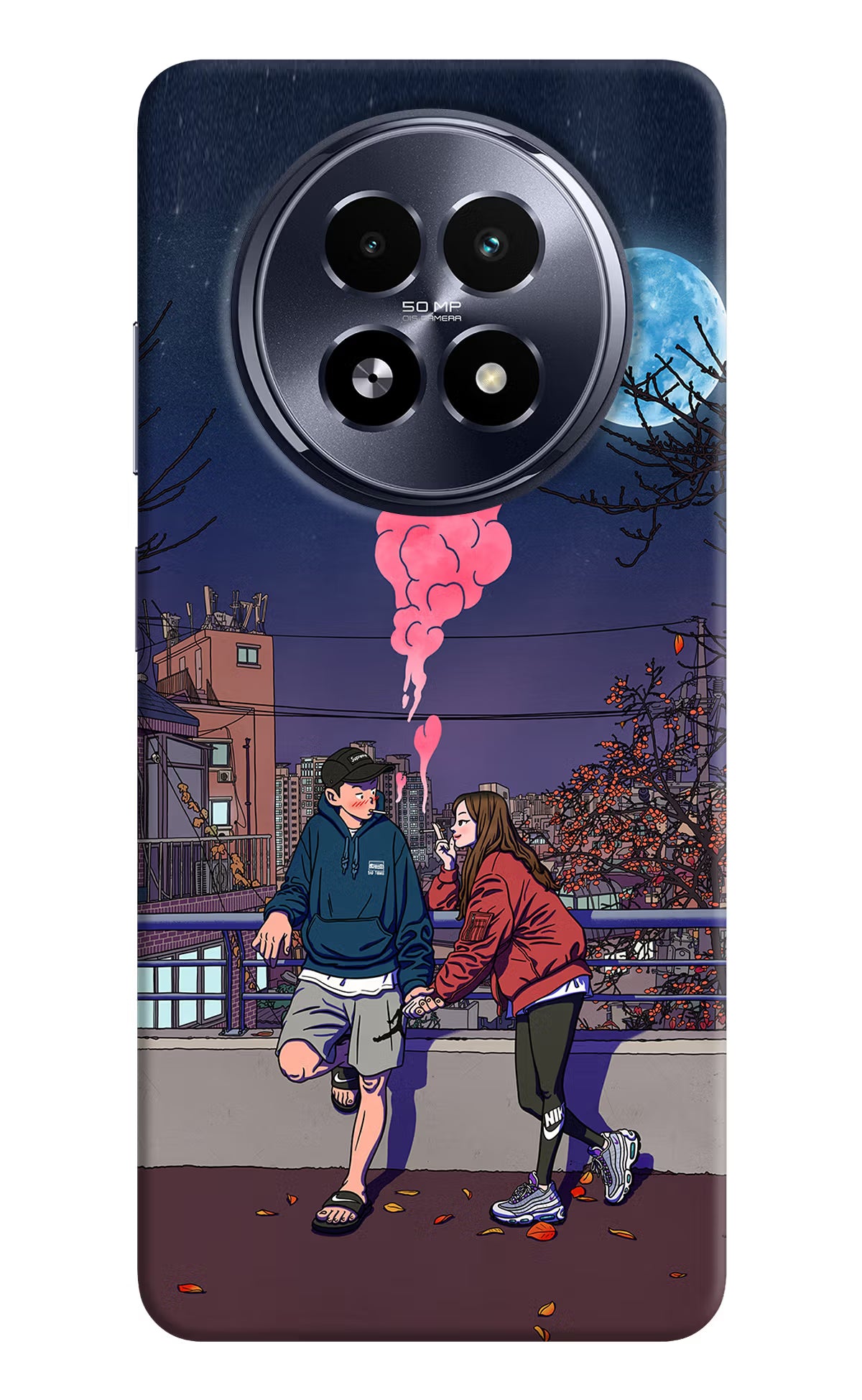 Chilling Couple Realme 13 5G Hard Case Back Cover by Casekaro