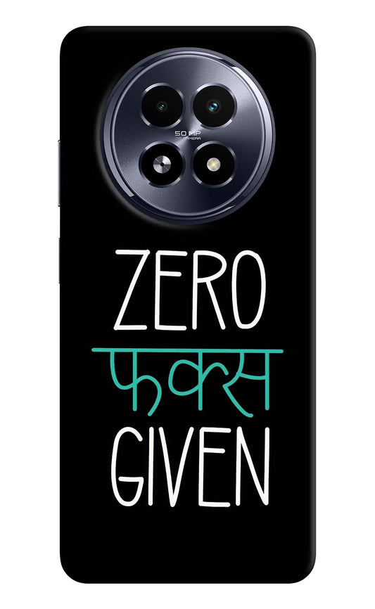 Zero Fucks Given Realme 13 5G Hard Case Back Cover by Casekaro