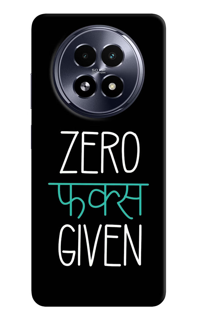 Zero Fucks Given Realme 13 5G Hard Case Back Cover by Casekaro