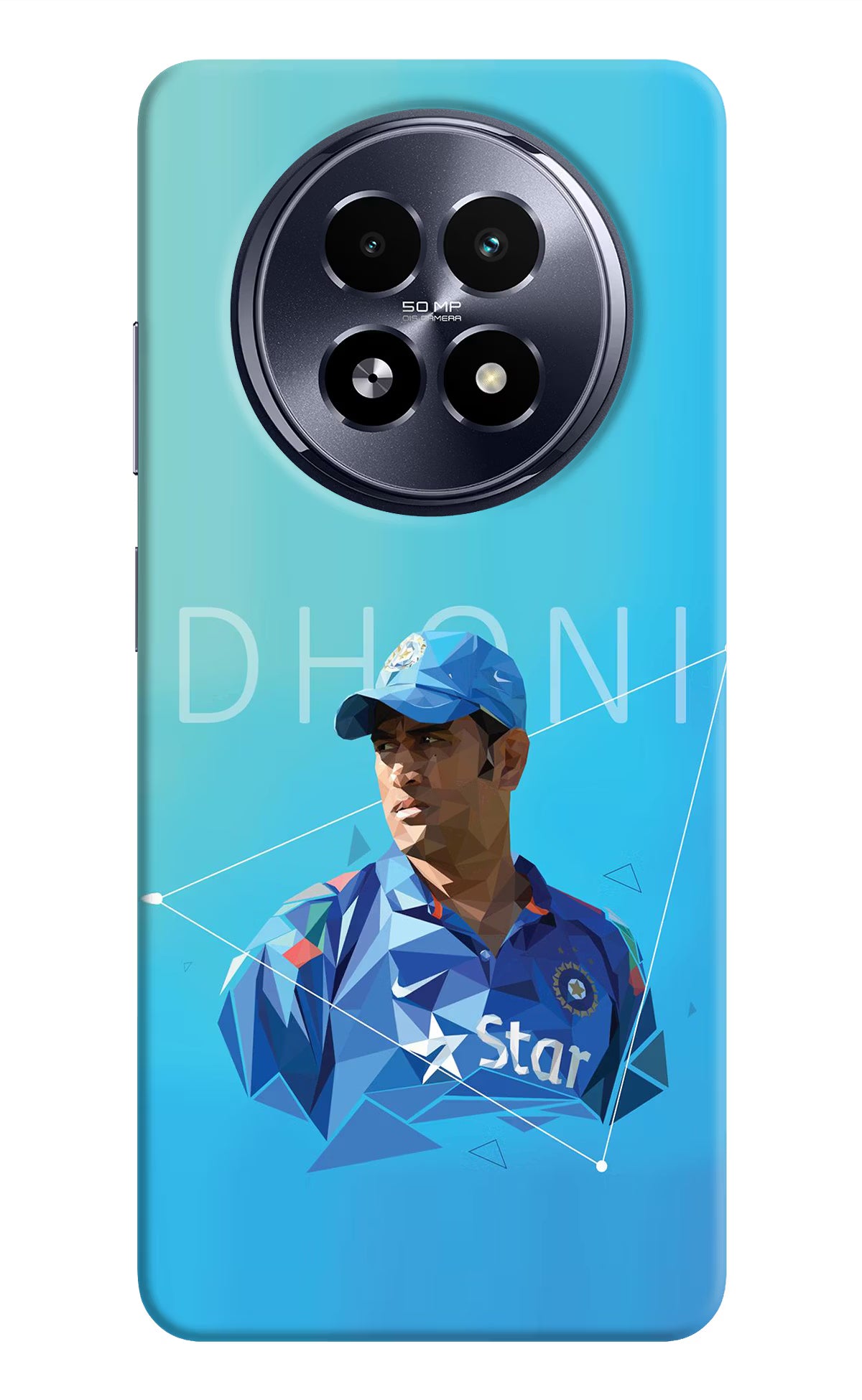 Dhoni Artwork Realme 13 5G Hard Case Back Cover by Casekaro