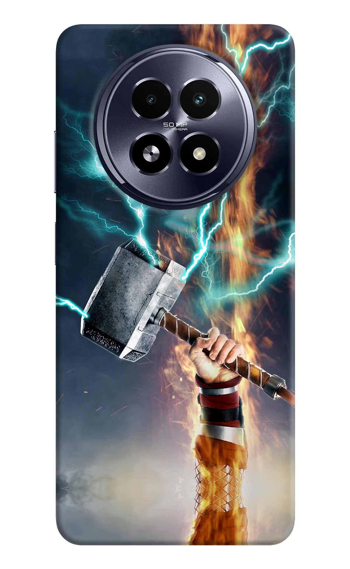 Thor Hammer Mjolnir Realme 13 5G Hard Case Back Cover by Casekaro