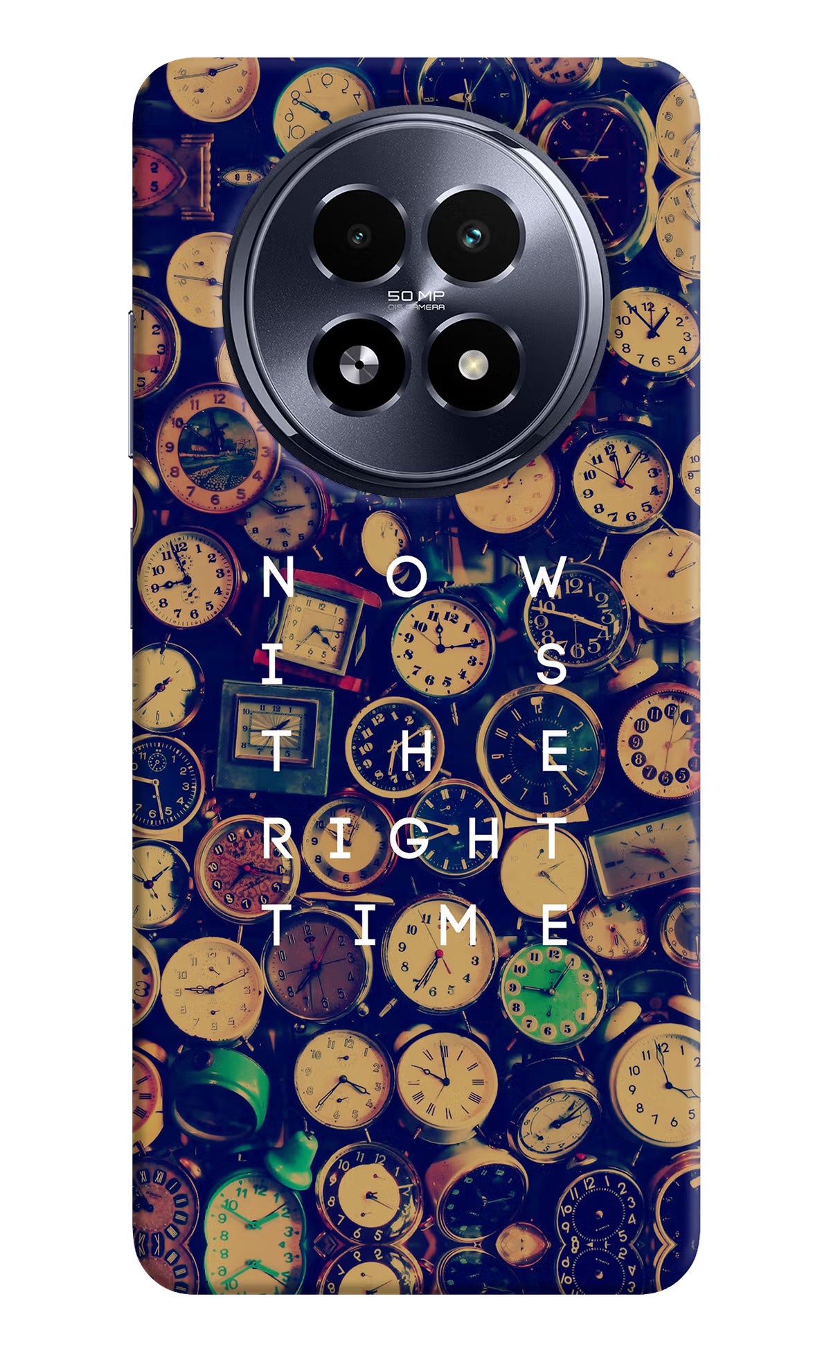 Now is the Right Time Quote Realme 13 5G Hard Case Back Cover by Casekaro