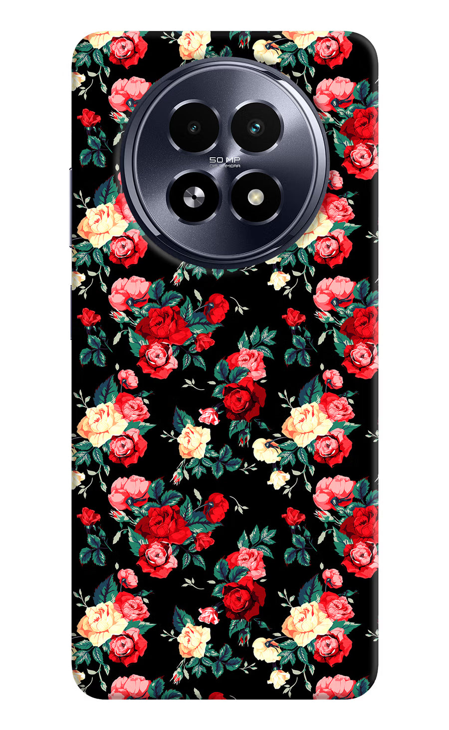 Rose Pattern Realme 13 5G Back Cover, Hard case