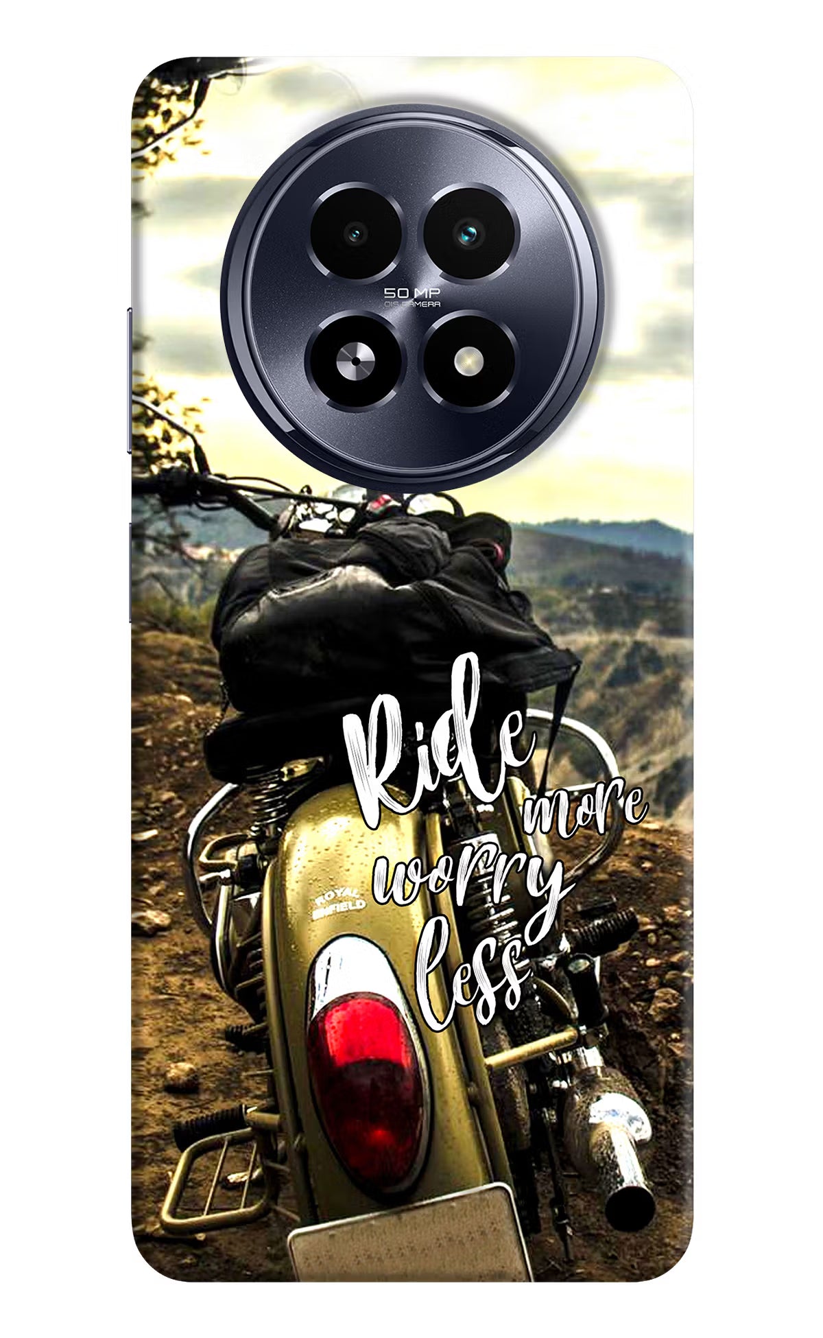 Ride More Worry Less Realme 13 5G Hard Case Back Cover by Casekaro