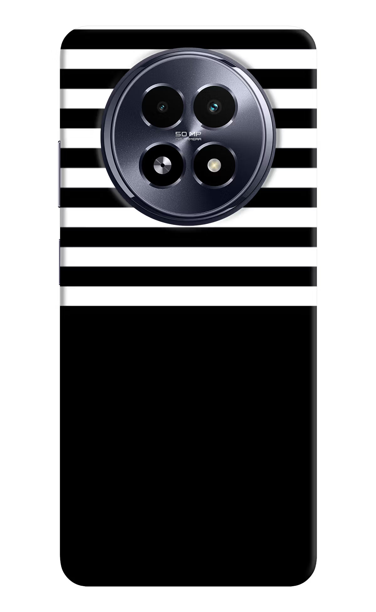 Black and White Print Realme 13 5G Hard Case Back Cover by Casekaro