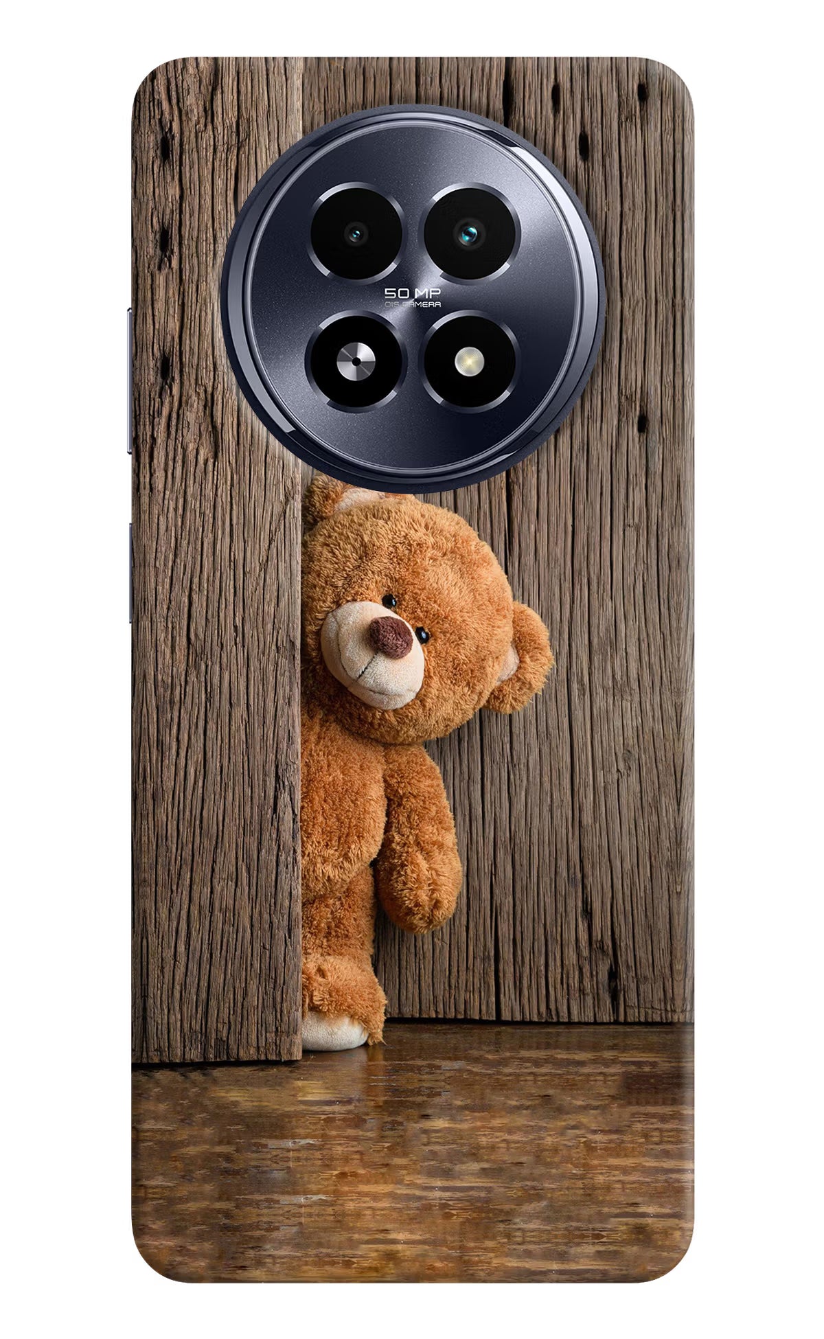 Teddy Wooden Realme 13 5G Hard Case Back Cover by Casekaro