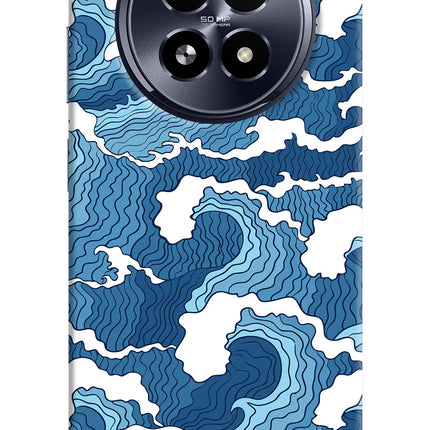 Blue Waves Realme 13 5G Hard Case Back Cover by Casekaro