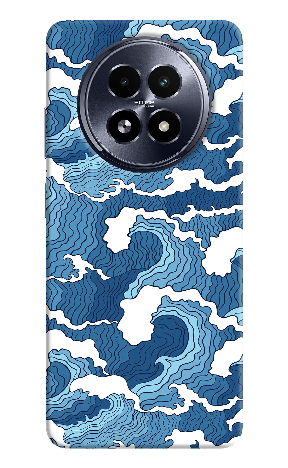 Blue Waves Realme 13 5G Hard Case Back Cover by Casekaro