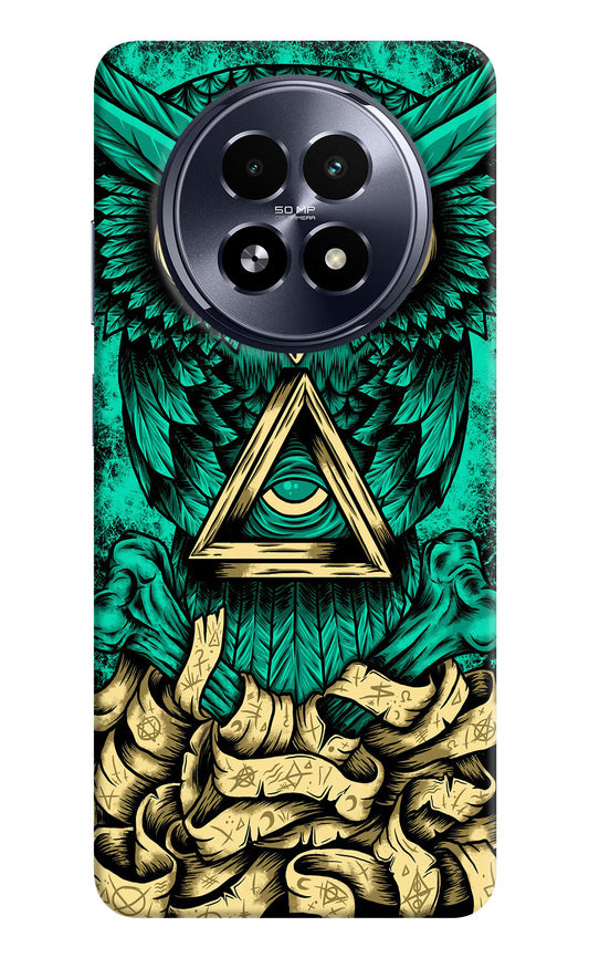 Green Owl Realme 13 5G Hard Case Back Cover by Casekaro