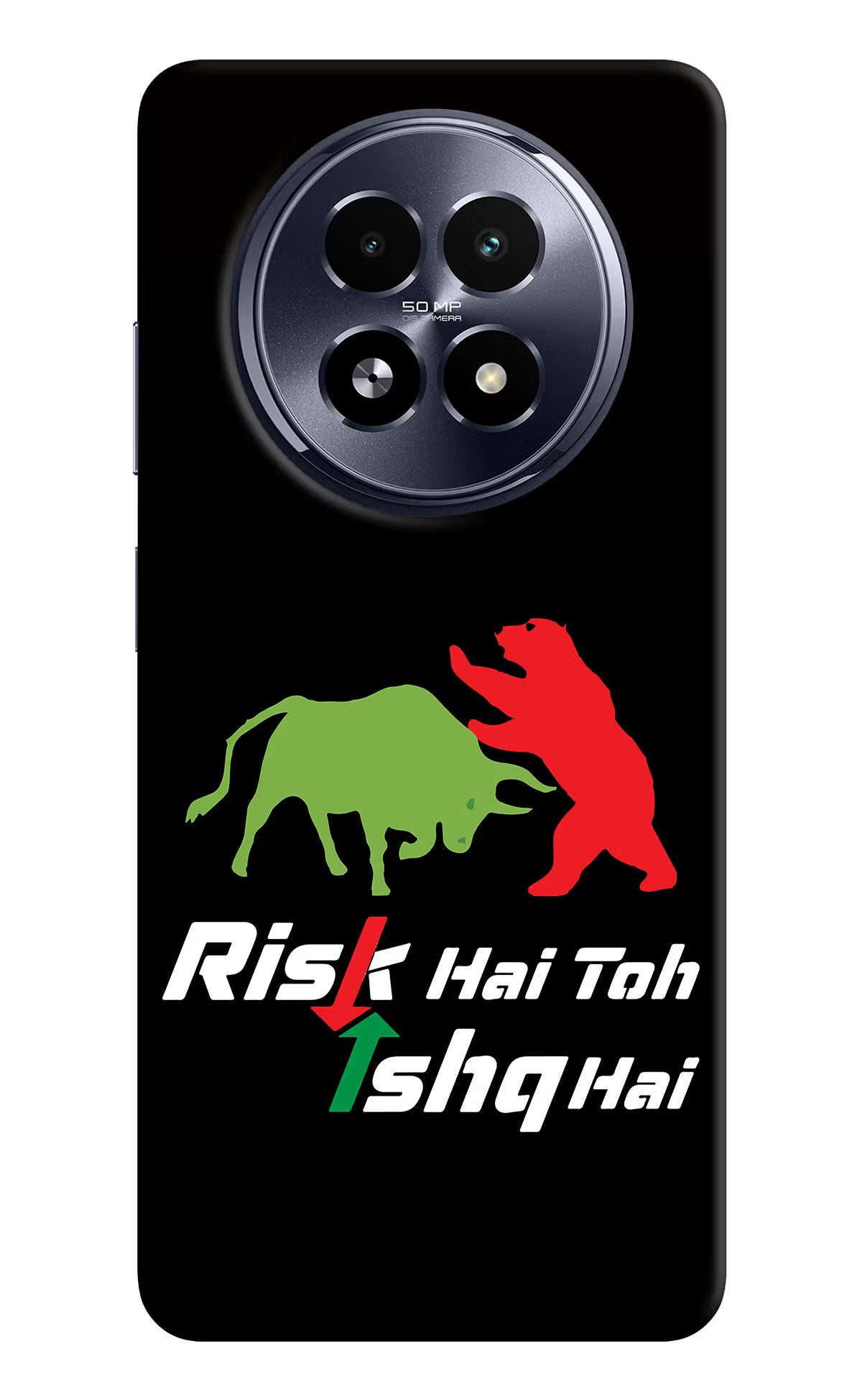 Risk Hai Toh Ishq Hai Realme 13 5G Hard Case Back Cover by Casekaro