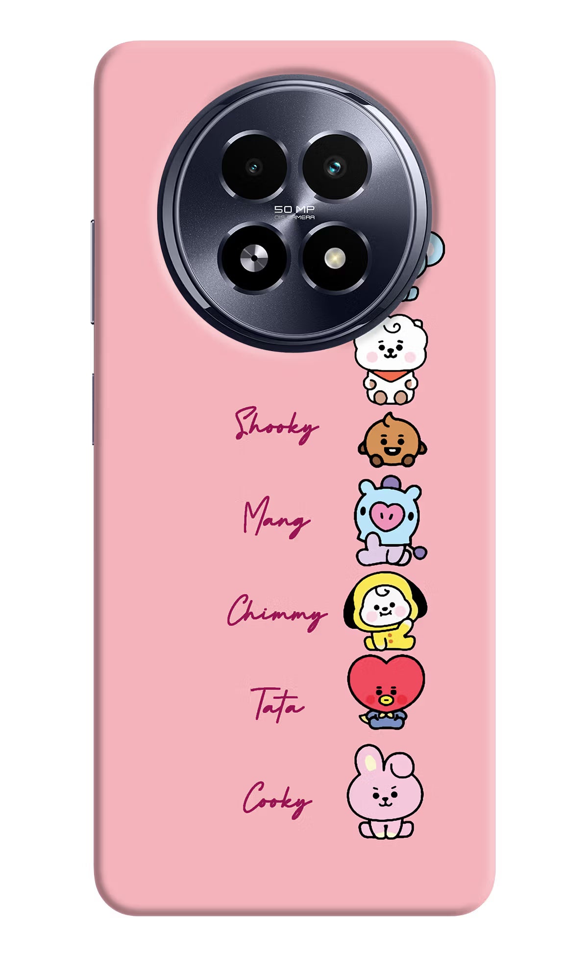 BTS names Realme 13 5G Hard Case Back Cover by Casekaro