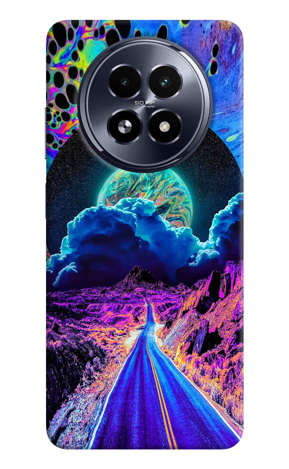 Psychedelic Painting Realme 13 5G Hard Case Back Cover by Casekaro