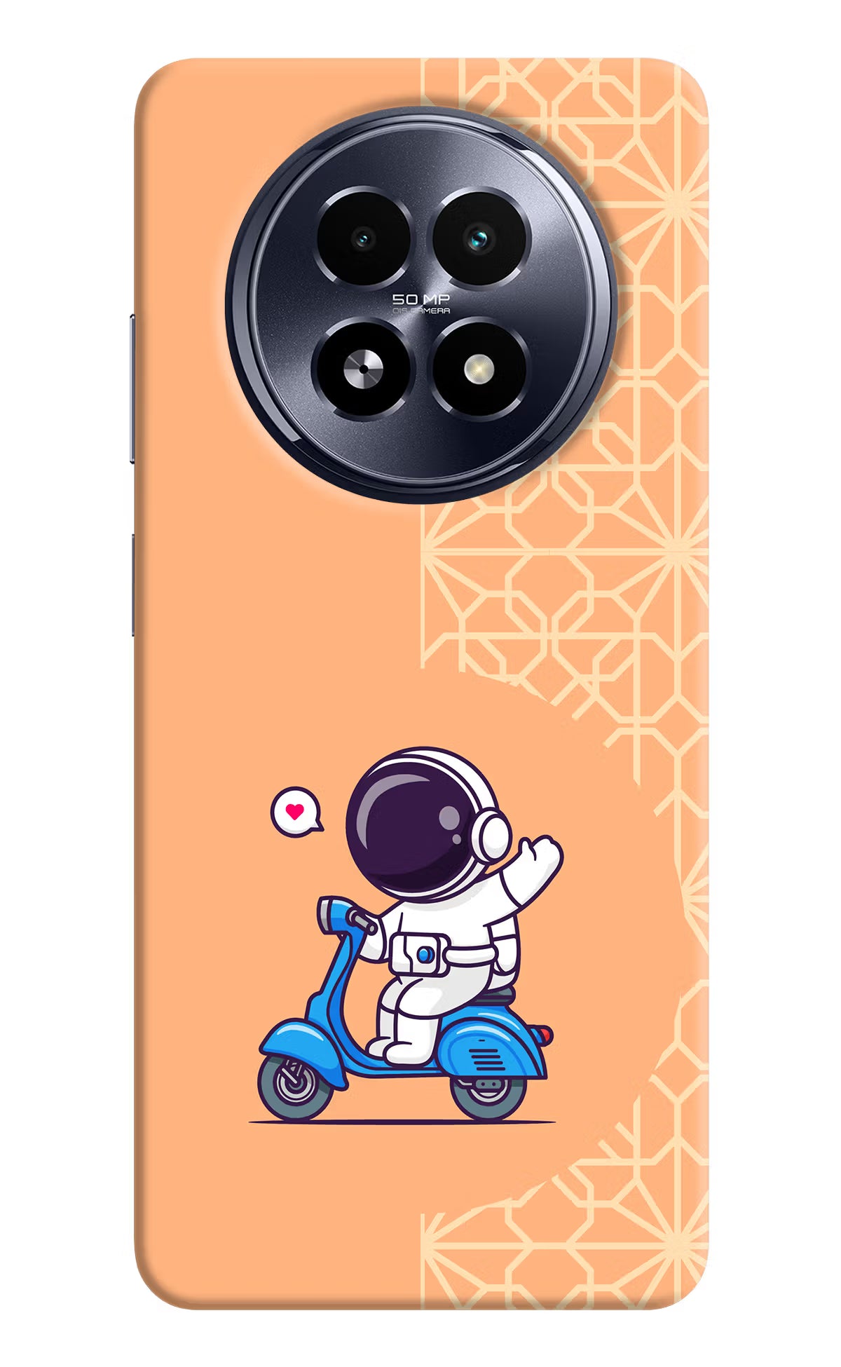Cute Astronaut Riding Realme 13 5G Hard Case Back Cover by Casekaro