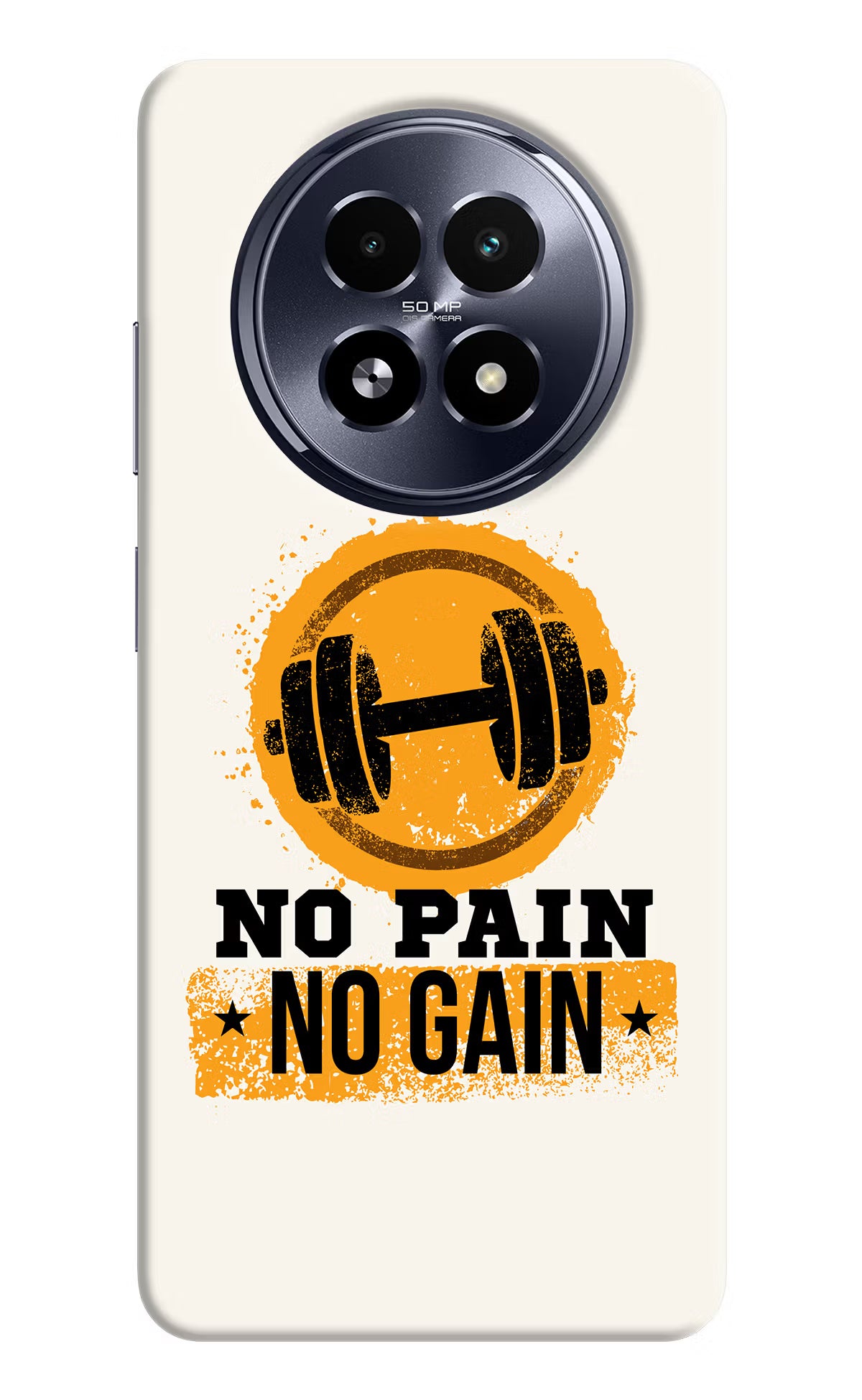 No Pain No Gain Realme 13 5G Hard Case Back Cover by Casekaro
