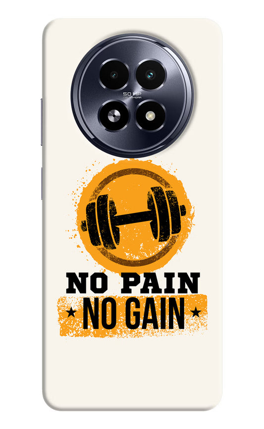 No Pain No Gain Realme 13 5G Hard Case Back Cover by Casekaro