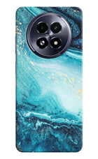 Blue Glitter Marble Realme 13 5G Hard Case Back Cover by Casekaro