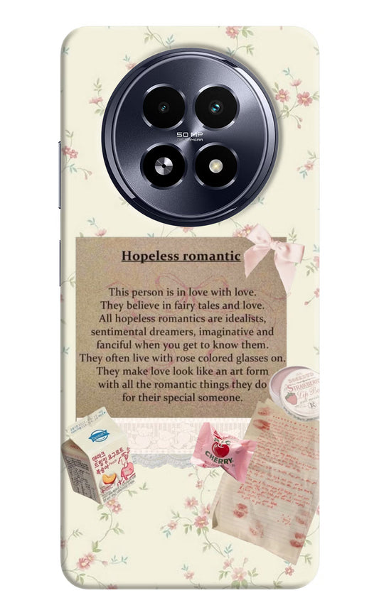 Hopeless Romantic Realme 13 5G Hard Case Back Cover by Casekaro