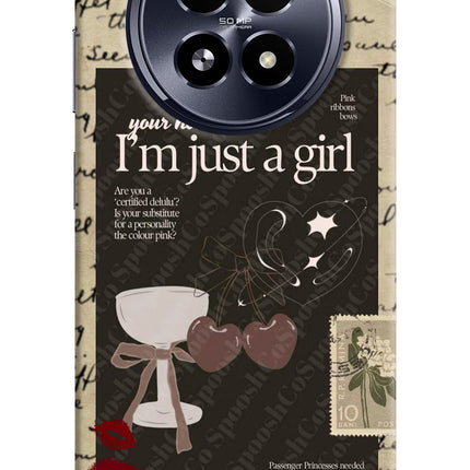 I am just a girl Realme 13 5G Hard Case Back Cover by Casekaro