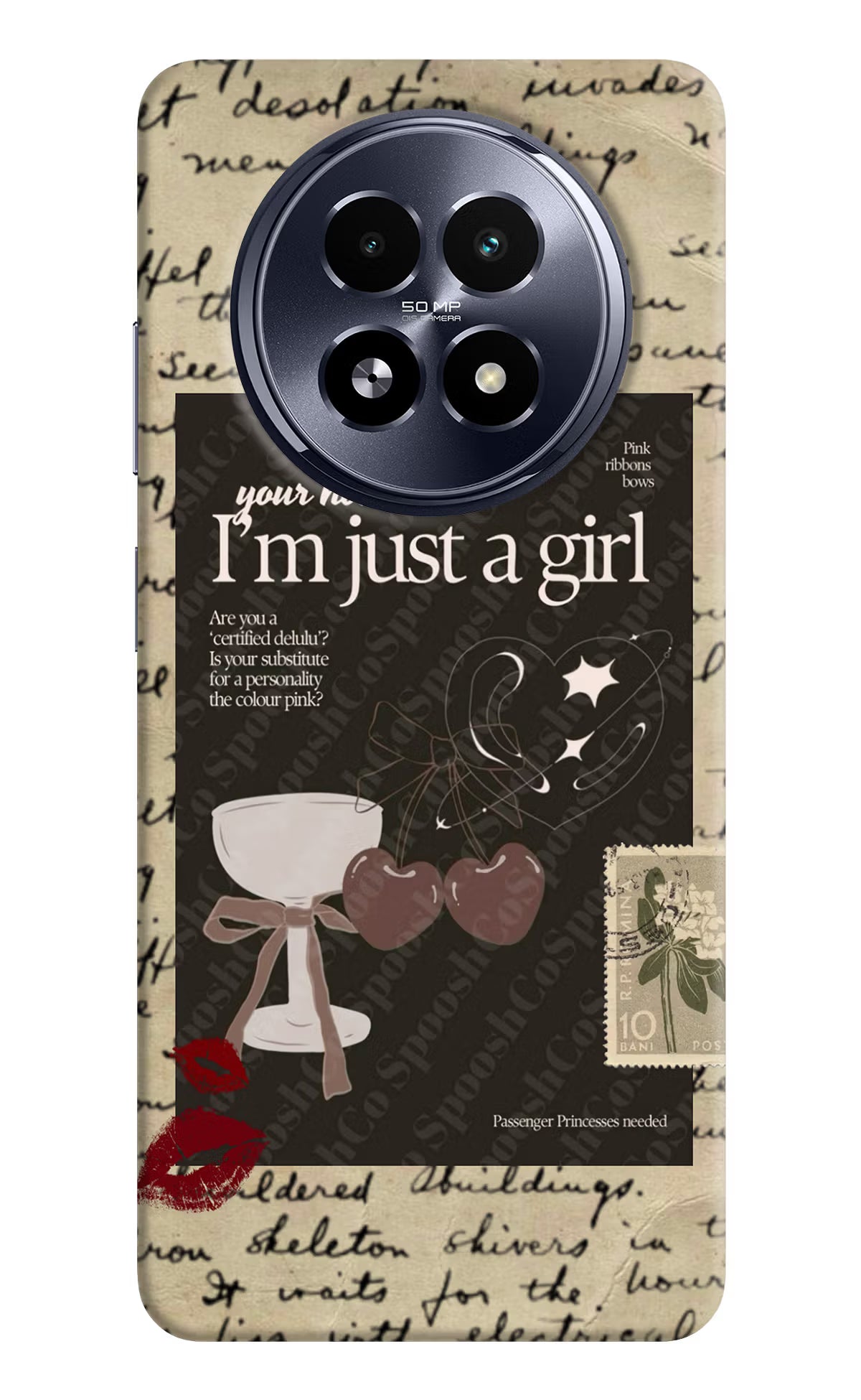 I am just a girl Realme 13 5G Hard Case Back Cover by Casekaro