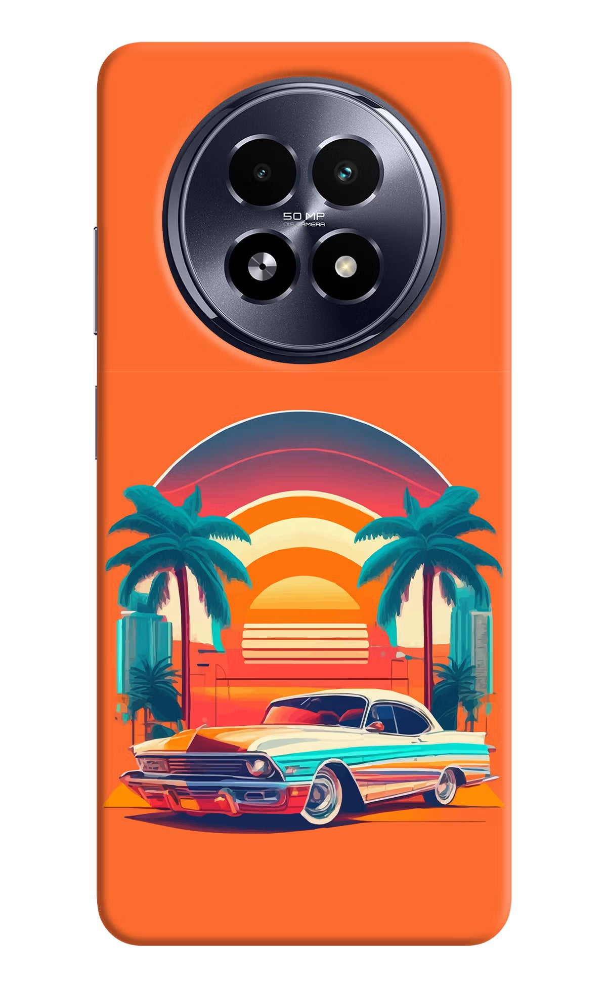 Palm Drive 80s Realme 13 5G Hard Case Back Cover by Casekaro