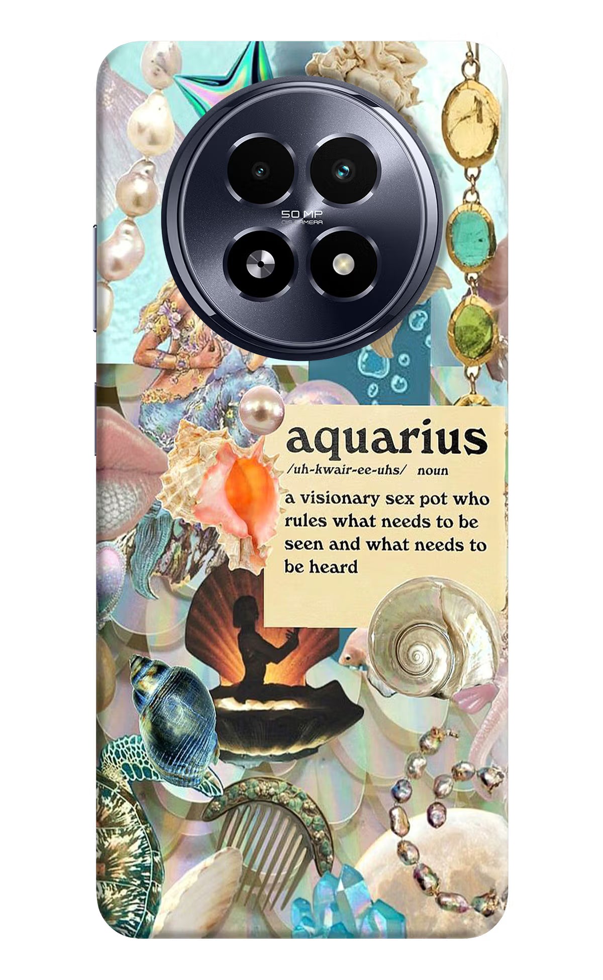 Aquarius Zodiac Realme 13 5G Hard Case Back Cover by Casekaro
