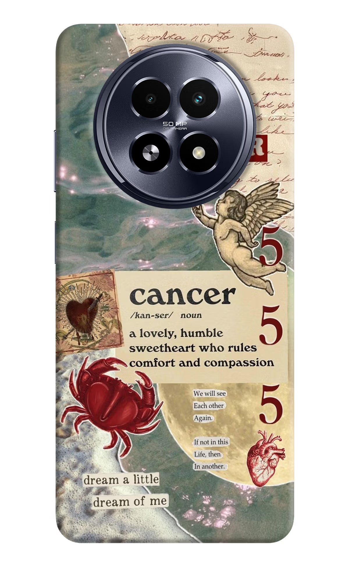 Cancer Zodiac Realme 13 5G Hard Case Back Cover by Casekaro