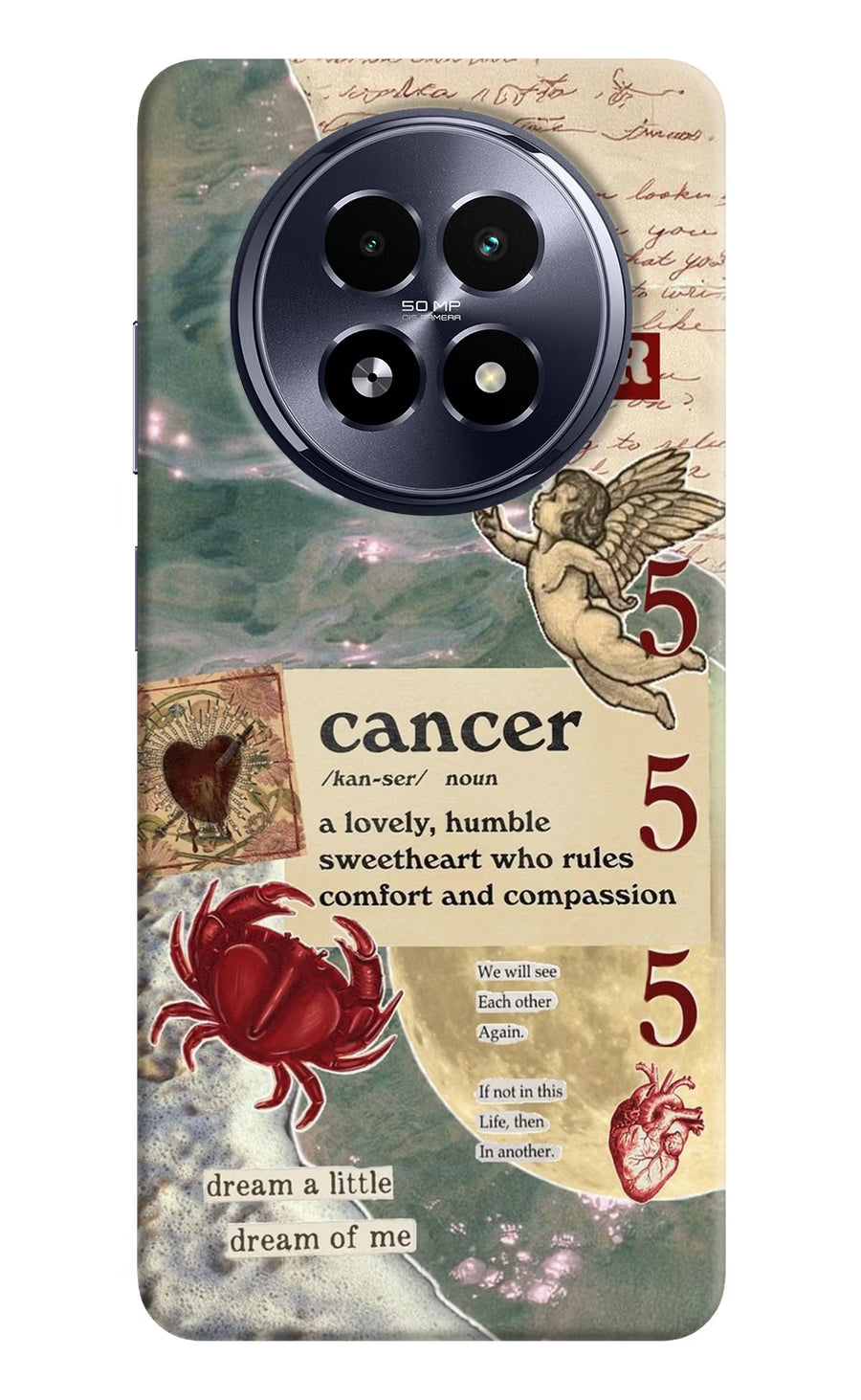 Cancer Zodiac Realme 13 5G Back Cover, Hard case
