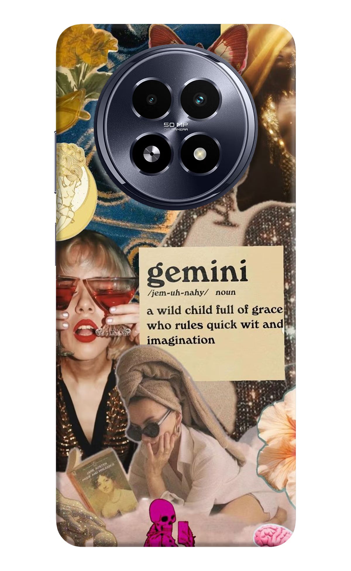 Gemini Zodiac Realme 13 5G Hard Case Back Cover by Casekaro