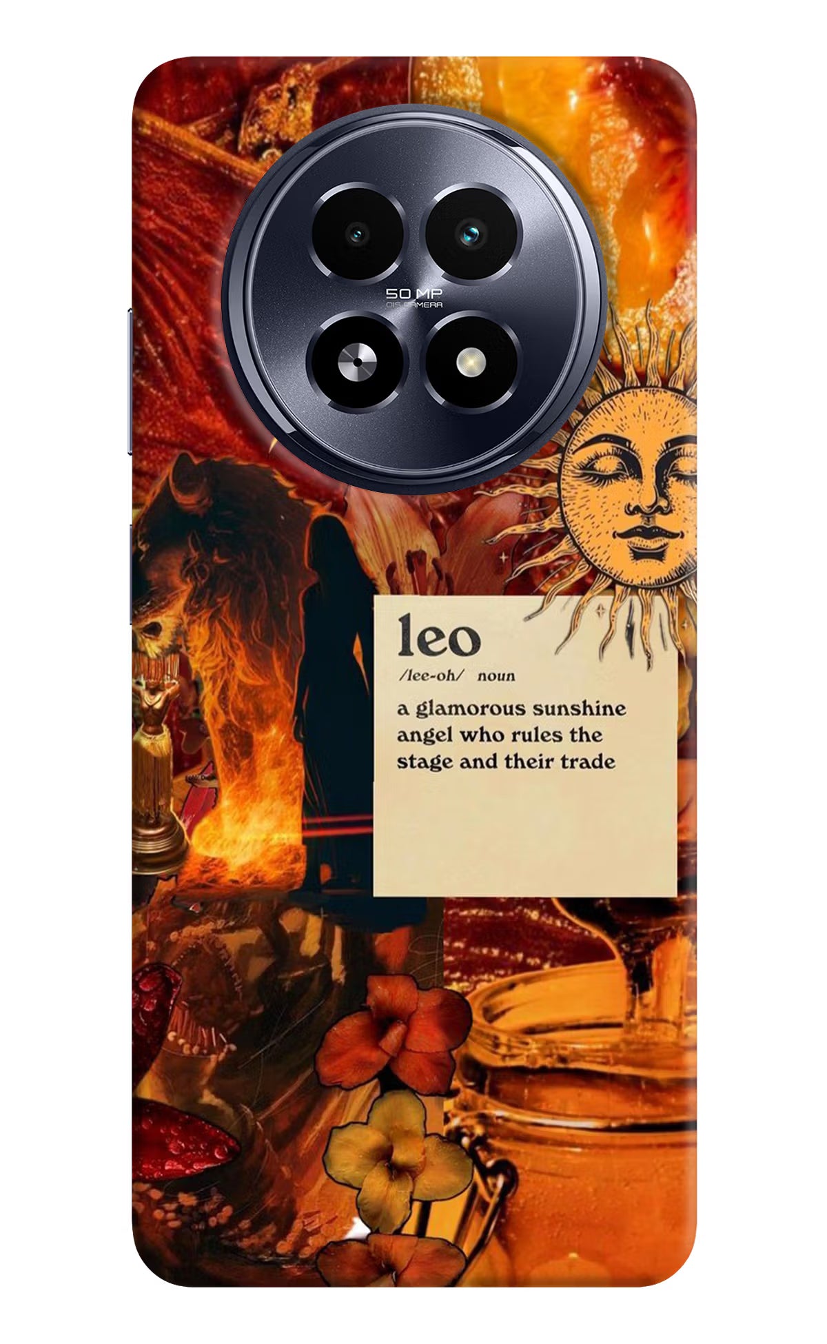 Leo Zodiac Realme 13 5G Hard Case Back Cover by Casekaro
