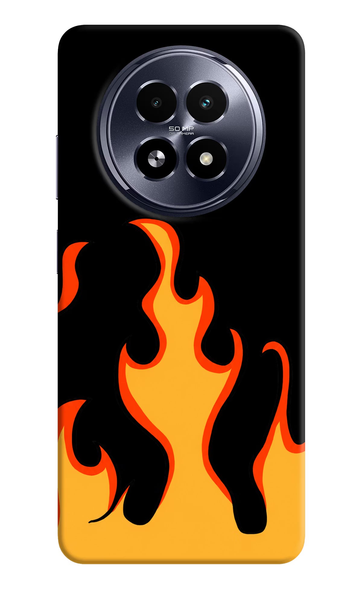 Fired Up – Black Realme 13 5G Hard Case Back Cover by Casekaro