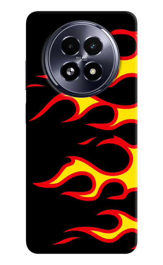 Side Sweep Flames Realme 13 5G Hard Case Back Cover by Casekaro