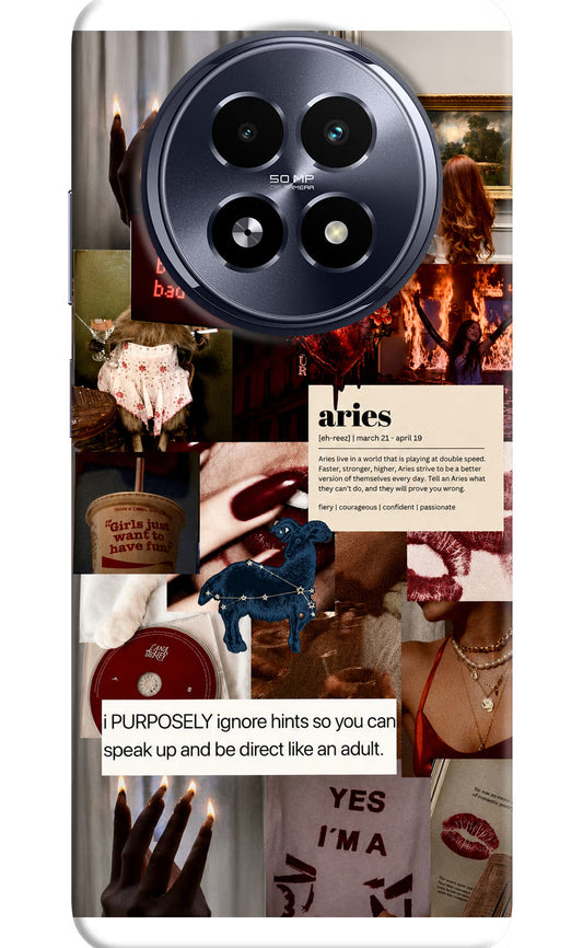 Zodiac Aries Realme 13 5G Hard Case Back Cover by Casekaro