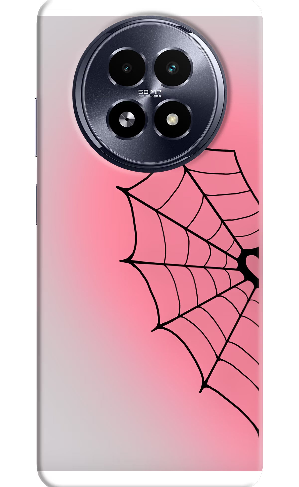 Pink Web Realme 13 5G Back Cover
