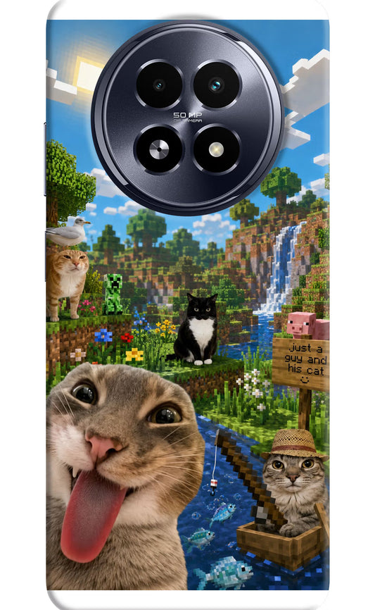 Minecraft Cat Chaos Realme 13 5G Hard Case Back Cover by Casekaro