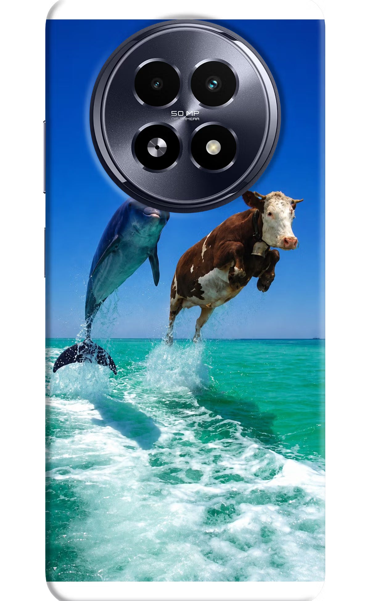 Dolphin vs Cow Realme 13 5G Back Cover