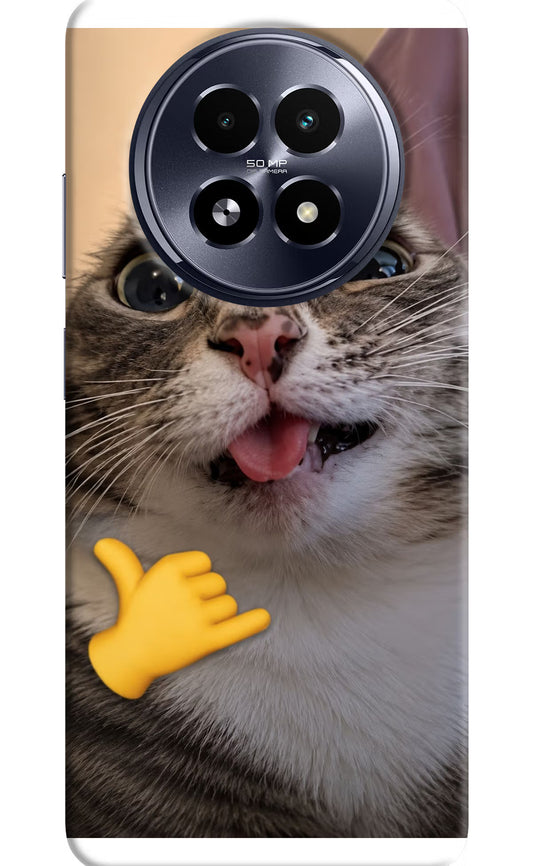 Silly Cat Call Realme 13 5G Hard Case Back Cover by Casekaro