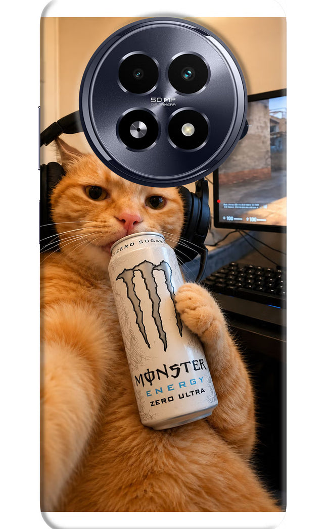 Gamer Cat Energy Realme 13 5G Hard Case Back Cover by Casekaro