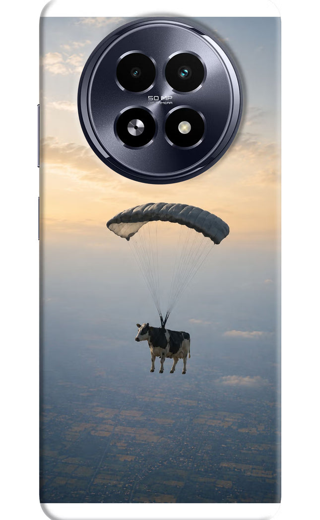 Skydiving Cow Realme 13 5G Hard Case Back Cover by Casekaro