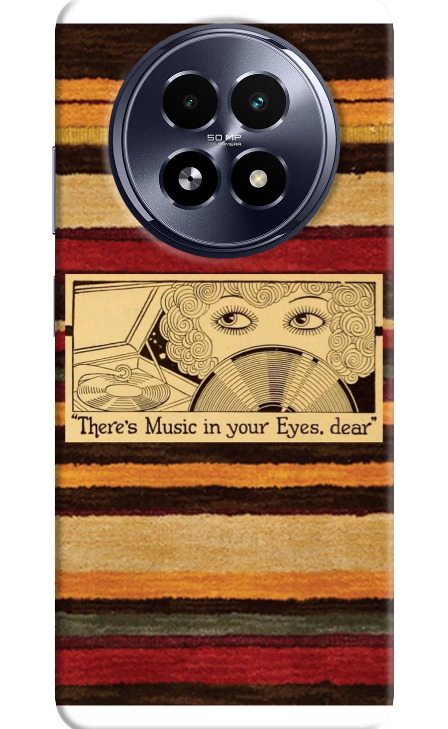 Vinyl Stripes Realme 13 5G Back Cover, Hard case