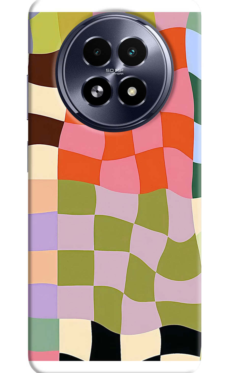 Wavy Grid Realme 13 5G Back Cover, Hard case