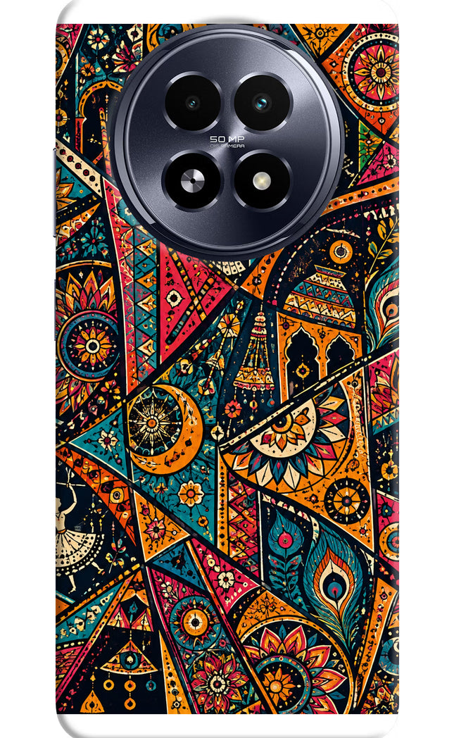 Folk Print Realme 13 5G Hard Case Back Cover by Casekaro