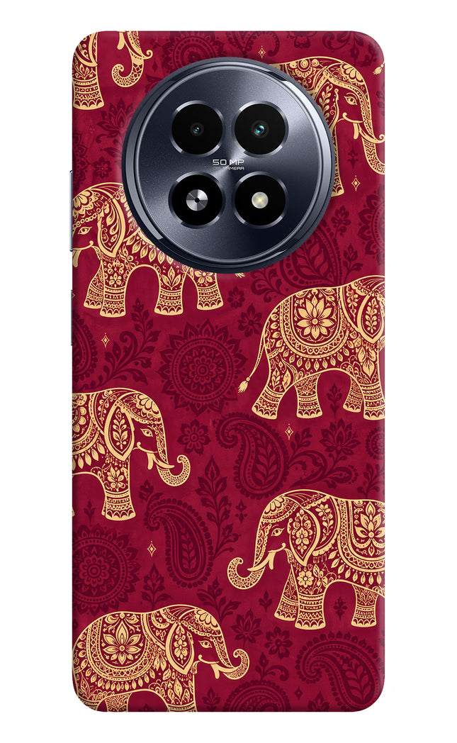 Maroon Elephant Realme 13 5G Hard Case Back Cover by Casekaro