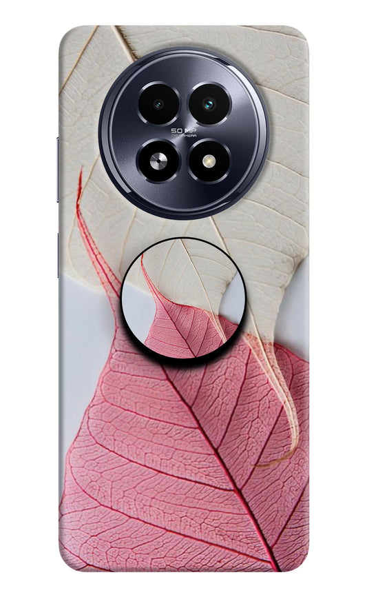 White Pink Leaf Realme 13 5G Pop Case by Casekaro