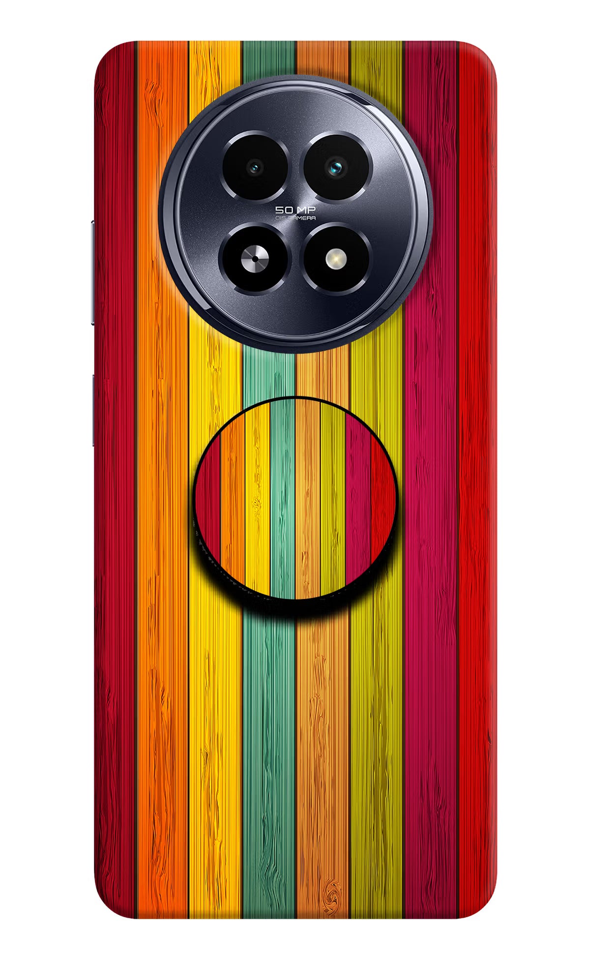 Multicolor Wooden Realme 13 5G Pop Case by Casekaro
