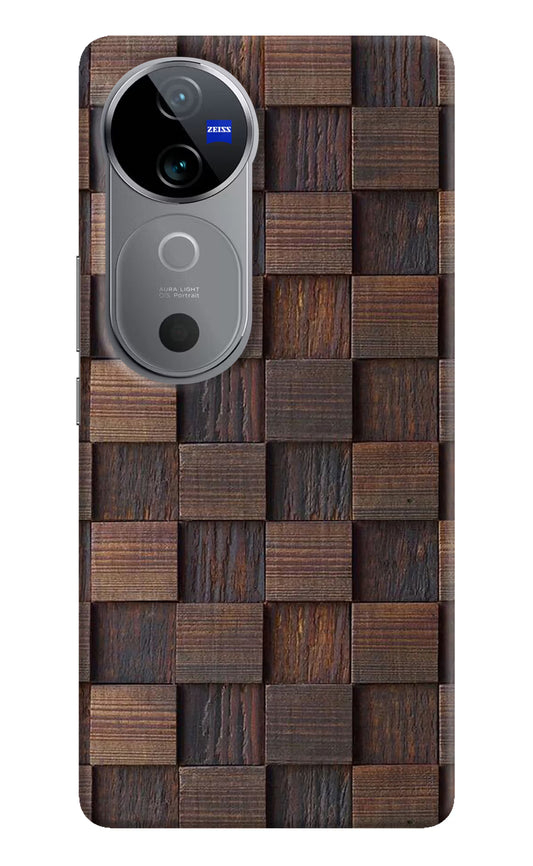 Wooden Cube Design Vivo V40 5G Hard Case Back Cover by Casekaro