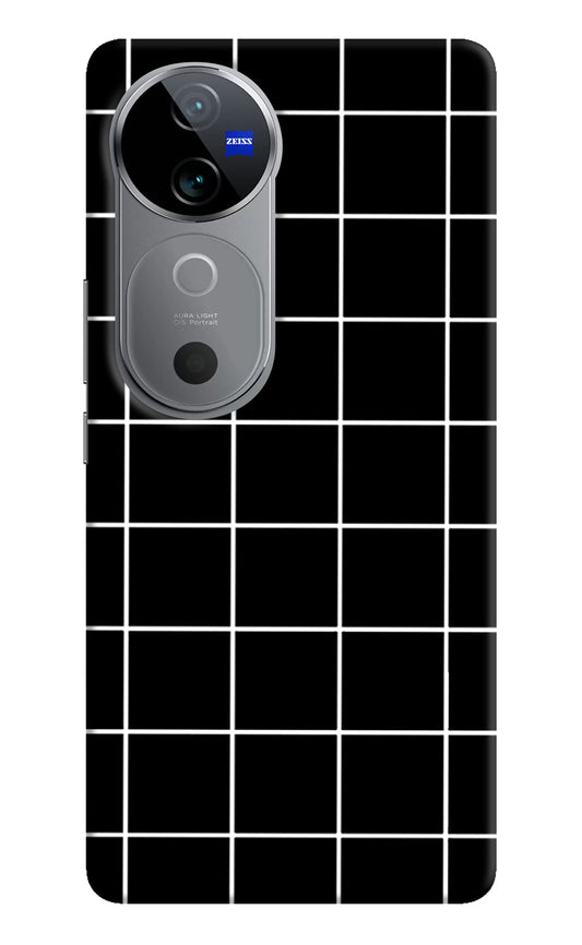 White Grid Vivo V40 5G Back Cover