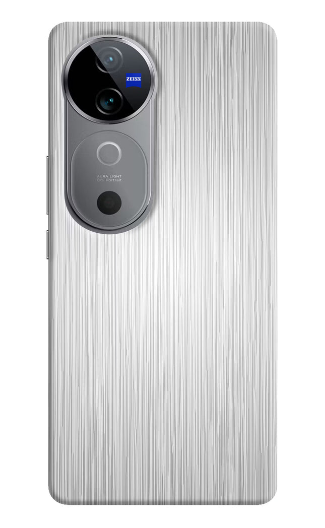 Wooden Grey Texture Vivo V40 5G Hard Case Back Cover by Casekaro